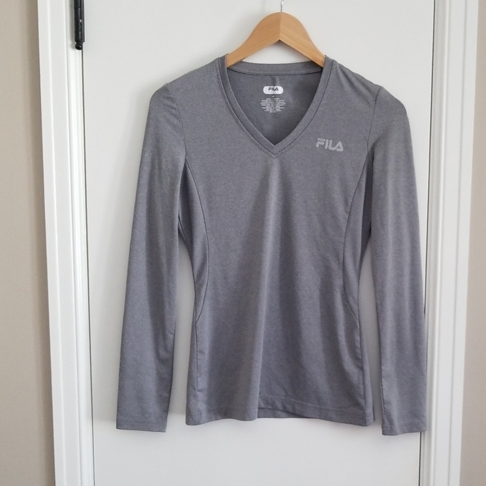 FILA || Grey Dri-fit Long Sleeve